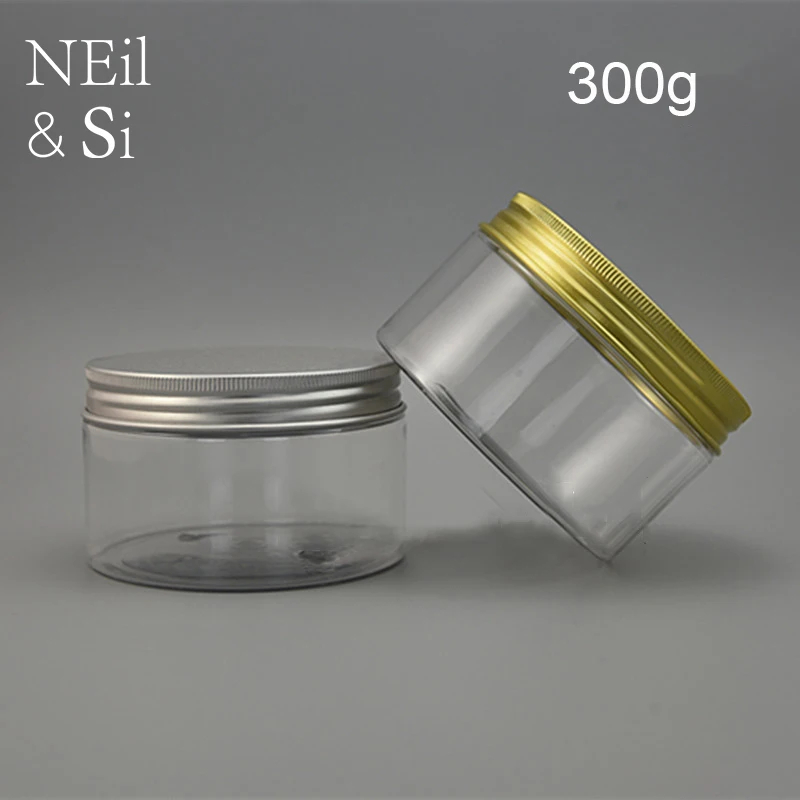 300g Plastic Cosmetic Bottle Body Lotion Cream Container Empty Refillable Clear Facial Mask Packaging Jars Free Shipping | Красота и