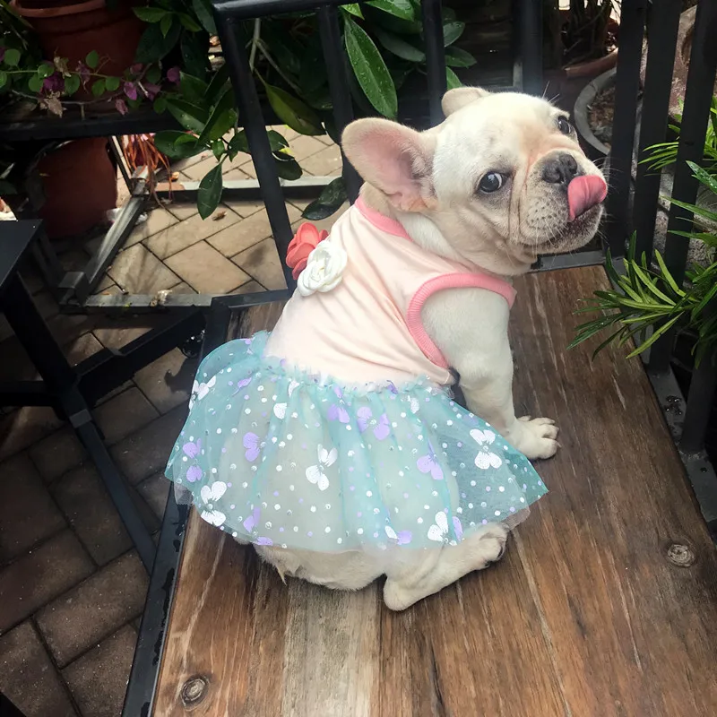 French Bulldog Clothes Summer Dog Dress Poodle Pug ...