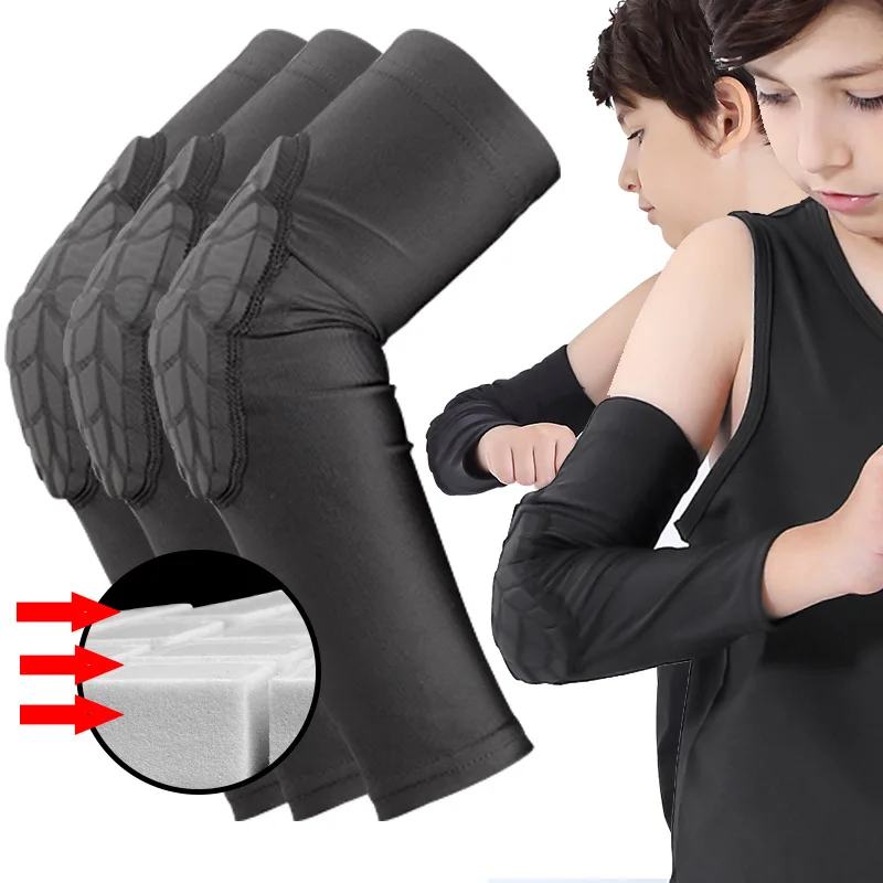 

5-12 Years Old Elbow Pads for Children Basetball Soccer Protector MTB Cycling Downhill Arm Sleeves Brace Support Kids Elbow Pads