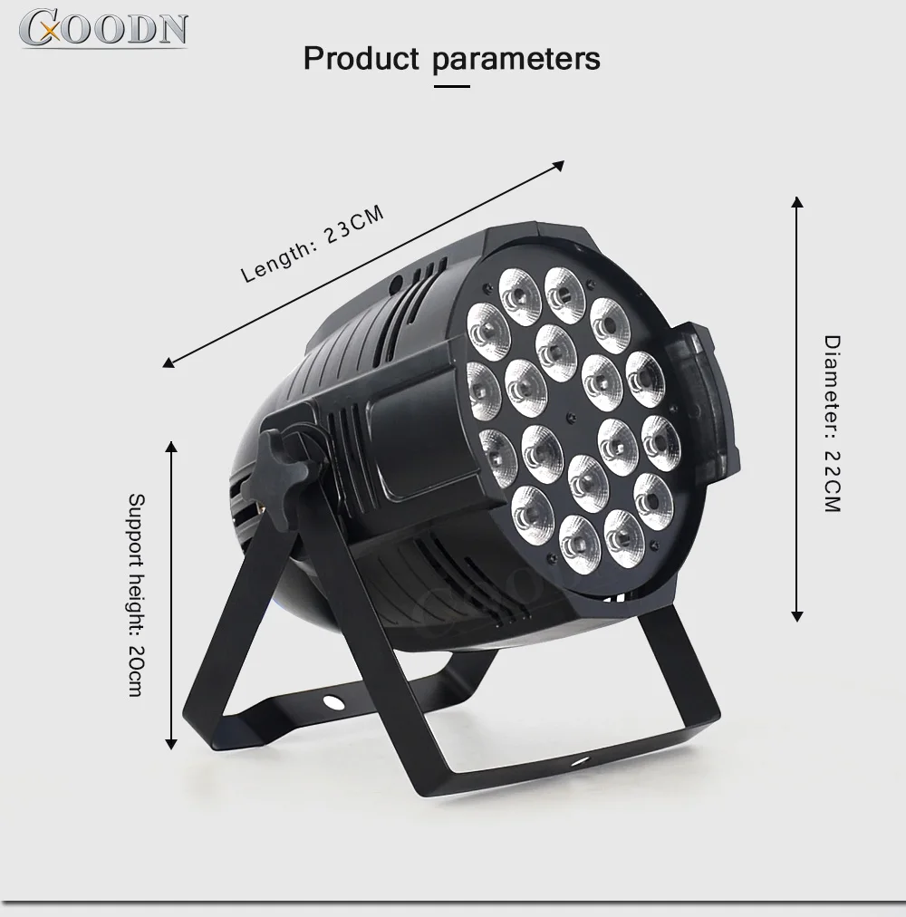 Алюминиевый led par can 18x12 Вт quad 4 в 1 rgbw цвета led wash dj par64 Светодиодный прожектор dmx управление led плоский Par dj