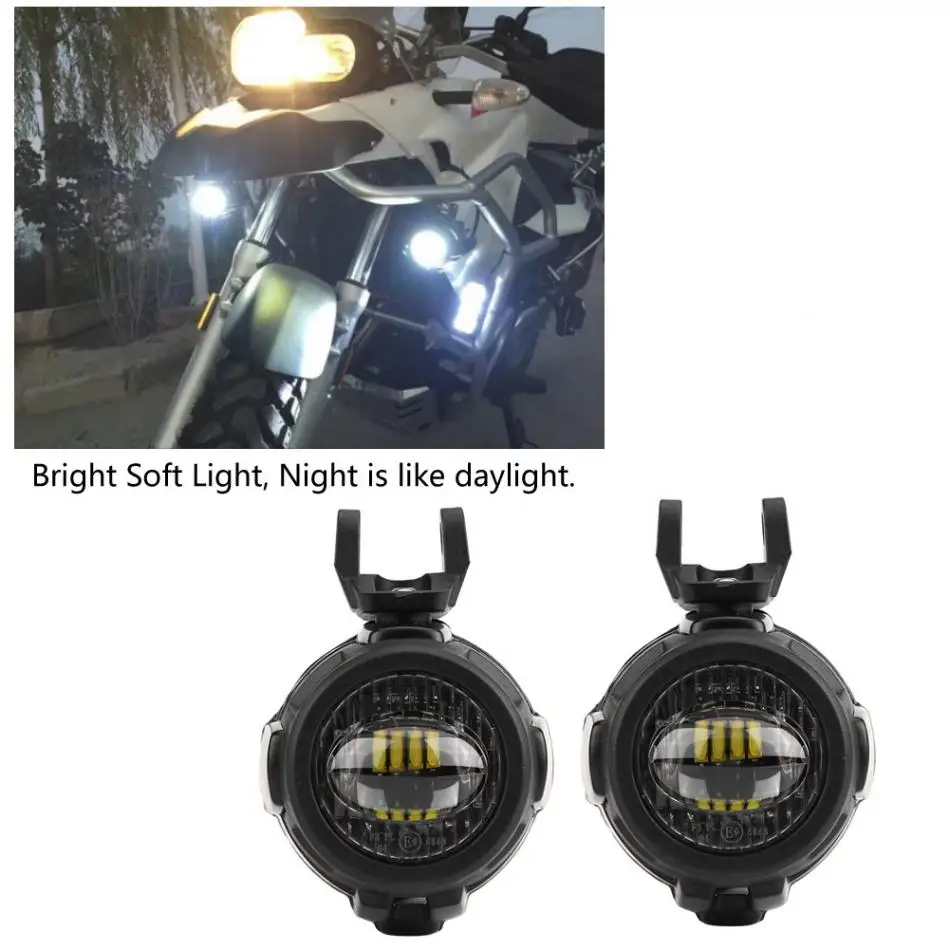 Мотоцикл светодиодный фара передние противотуманные свет лампы с кронштейном для BMW F800GS R1200GS ADV 2014 2015 2016 2017 мотоцикл Противотуманные Лампа
