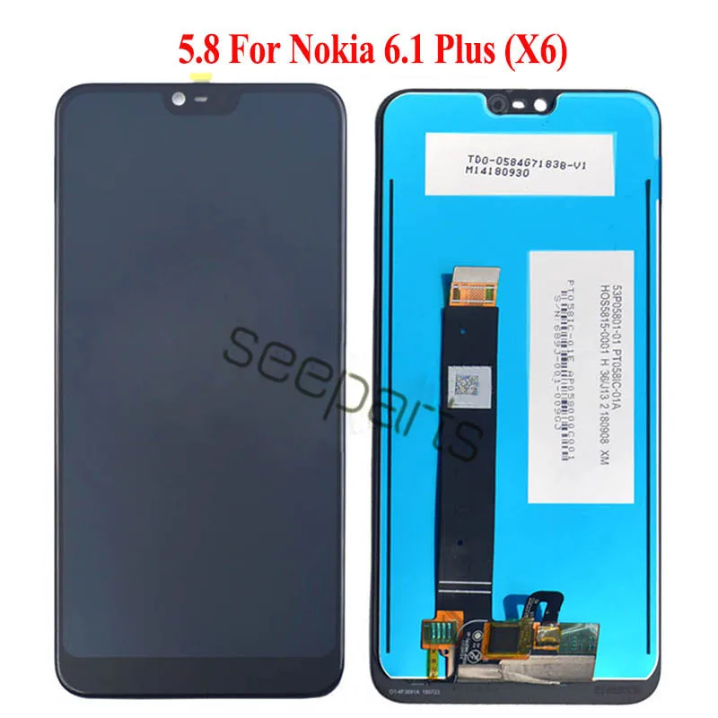 For Nokia 6.1 Plus lcd