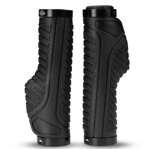 MTB Grips Bicycle Dual Lock-on Bike Grips Cycling Shock Absorption Locking Soft TPR Rubber MTB BMX Handlebar Grips