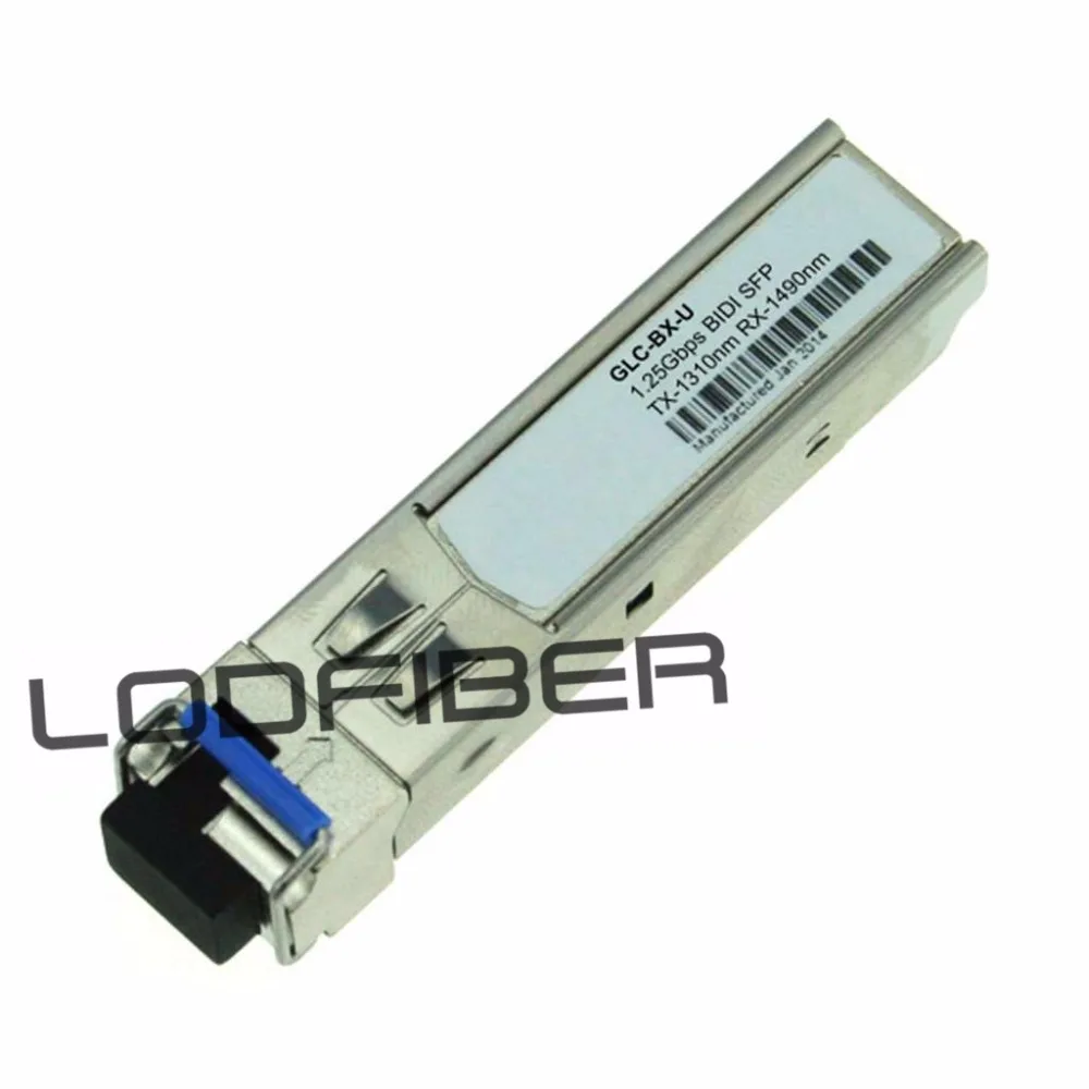 

GLC-BX-U Compatible 1000BASE-BX-U BiDi SFP 1310nm-TX/1490nm-RX 10km DOM Transceiver