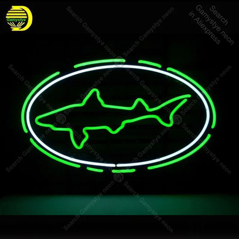 Neon Sign for Dog fish Bulb sign handcraft Beer Bar Home real glass neon signboard Decorate Hotel light Professional lamps | Освещение