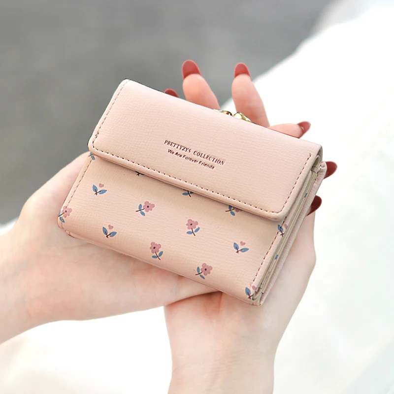 

2019 New Fashion Mini lady short wallet simple multi-functional student wallet small change wallet