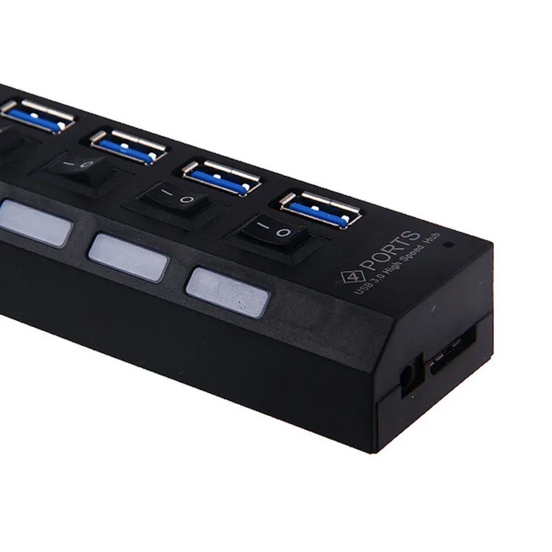 3.0HUB 7-портовый usb-хаб высокоскоростная линия Разветвитель usb перетащить семь концентратор с независимый переключатель мульти-порт