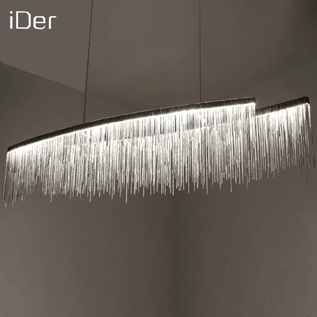 Design moderno decorativa lampadario nordic nappa catena di ... Lampadario design moderno