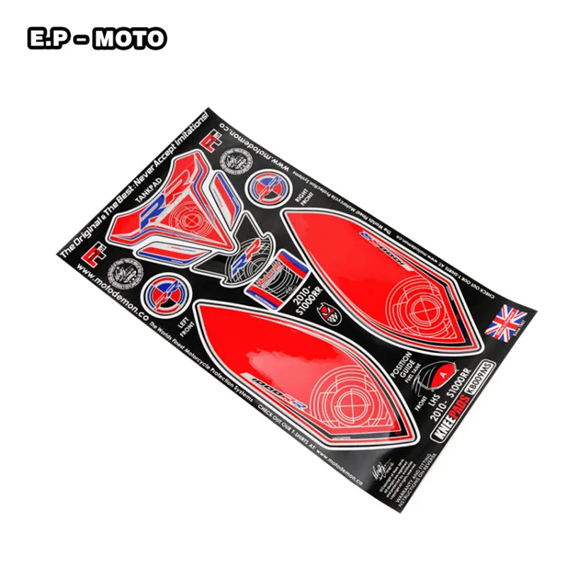 

Motorcycle Fishbone Sticker and Anti Slip Tank Protective Pad Side For S1000RR 2009-2016