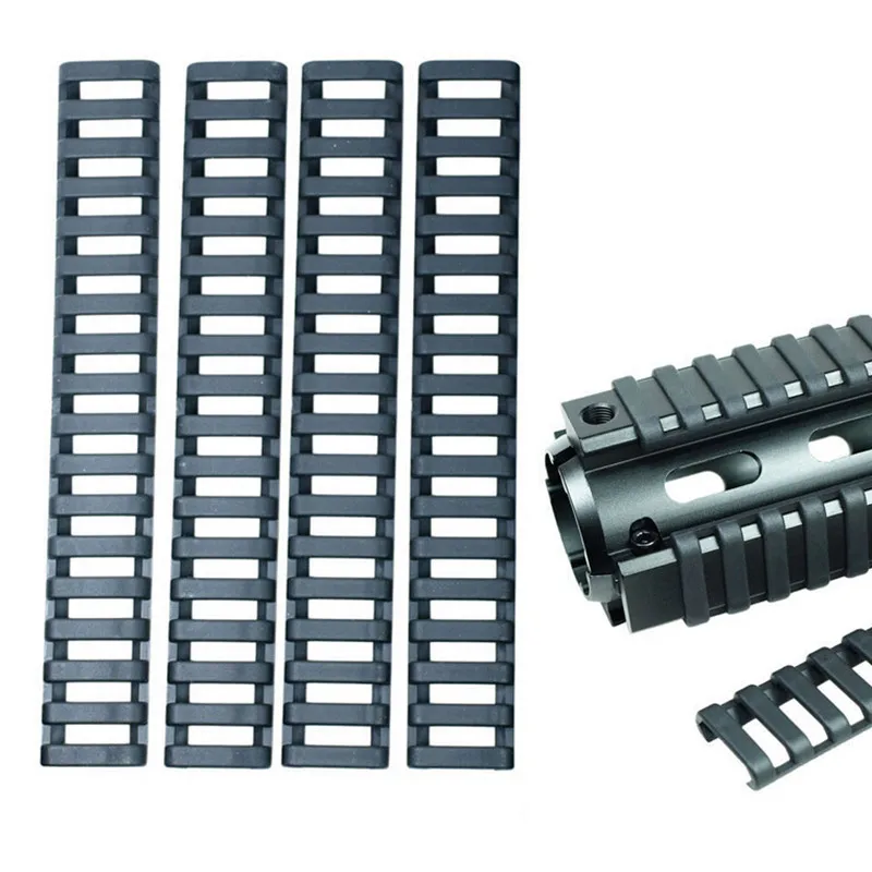 4 pcs 18-فتحة لوحة السكك الحديدية مقياس Picatinny Handguard حامي غطاء مقاومة #2689 4 pcs 18-فتحة لوحة السكك الحديدية مقياس Picatinny Handguard حامي غطاء مقاومة #2689