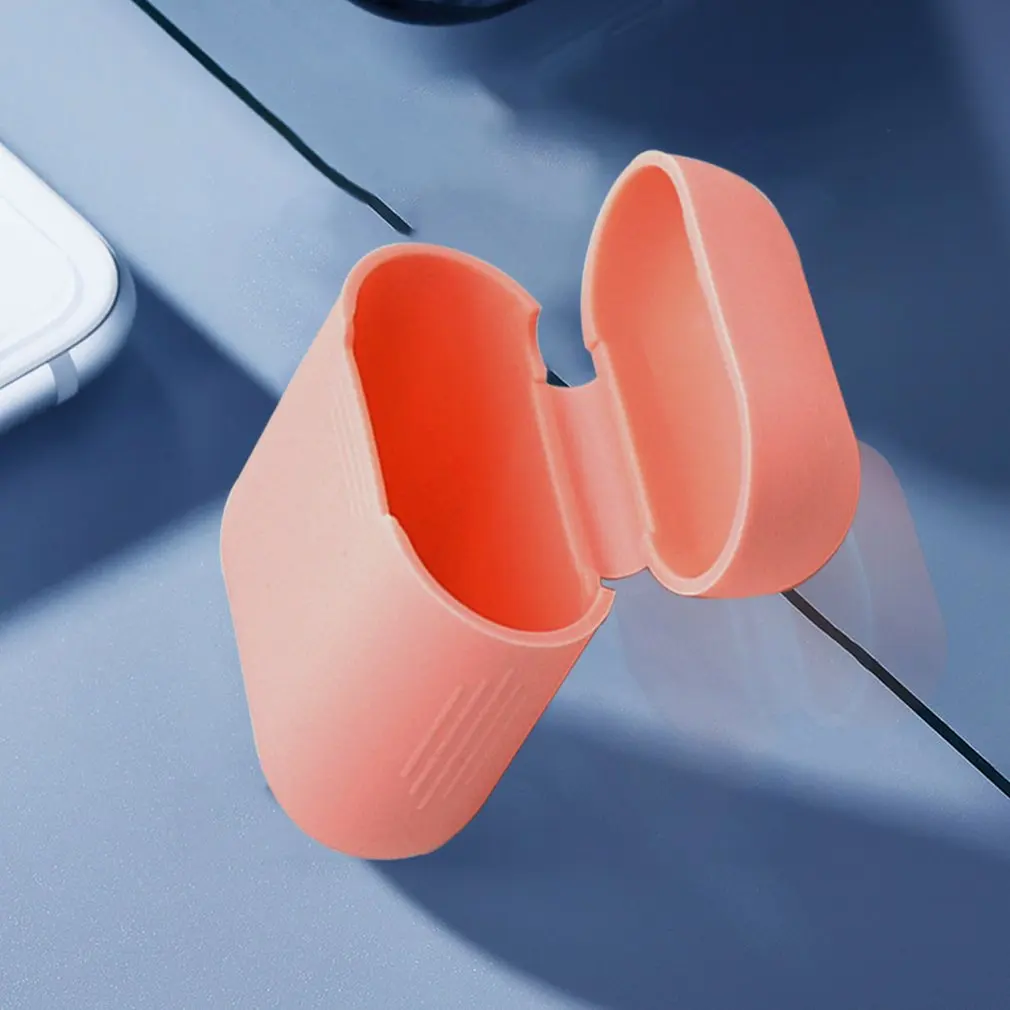 Soft Silicone Case Earphones for Apple Airpods Bluetooth Wireless Earphone Protective Skin Cover Box for Air Pods Ear Pods Bag