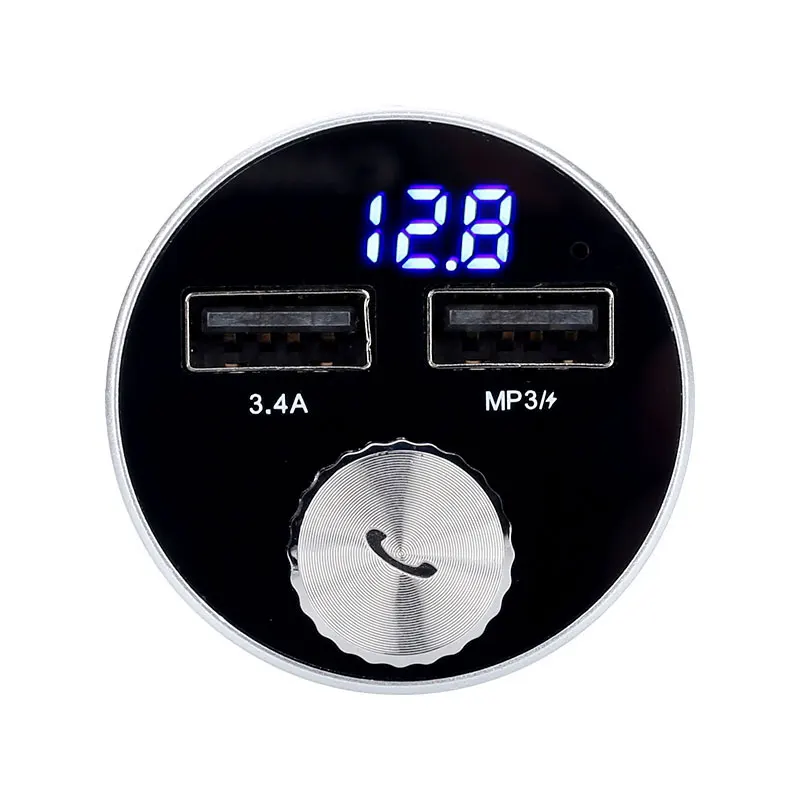 Vehemo 12 V-24 V 3.1A двойной fm-трансмиттер с USB стерео Bluetooth автомобильный набор, свободные руки, MP3 TF карты Mic Smart автомобильной