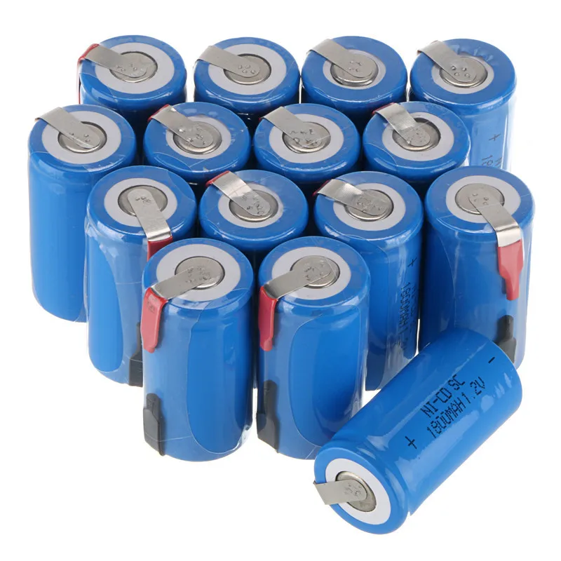 10 шт./лот Sub C SC аккумуляторная батарея 1800mAh NI CD батареи с PCB|Перезаряжаемые батареи|