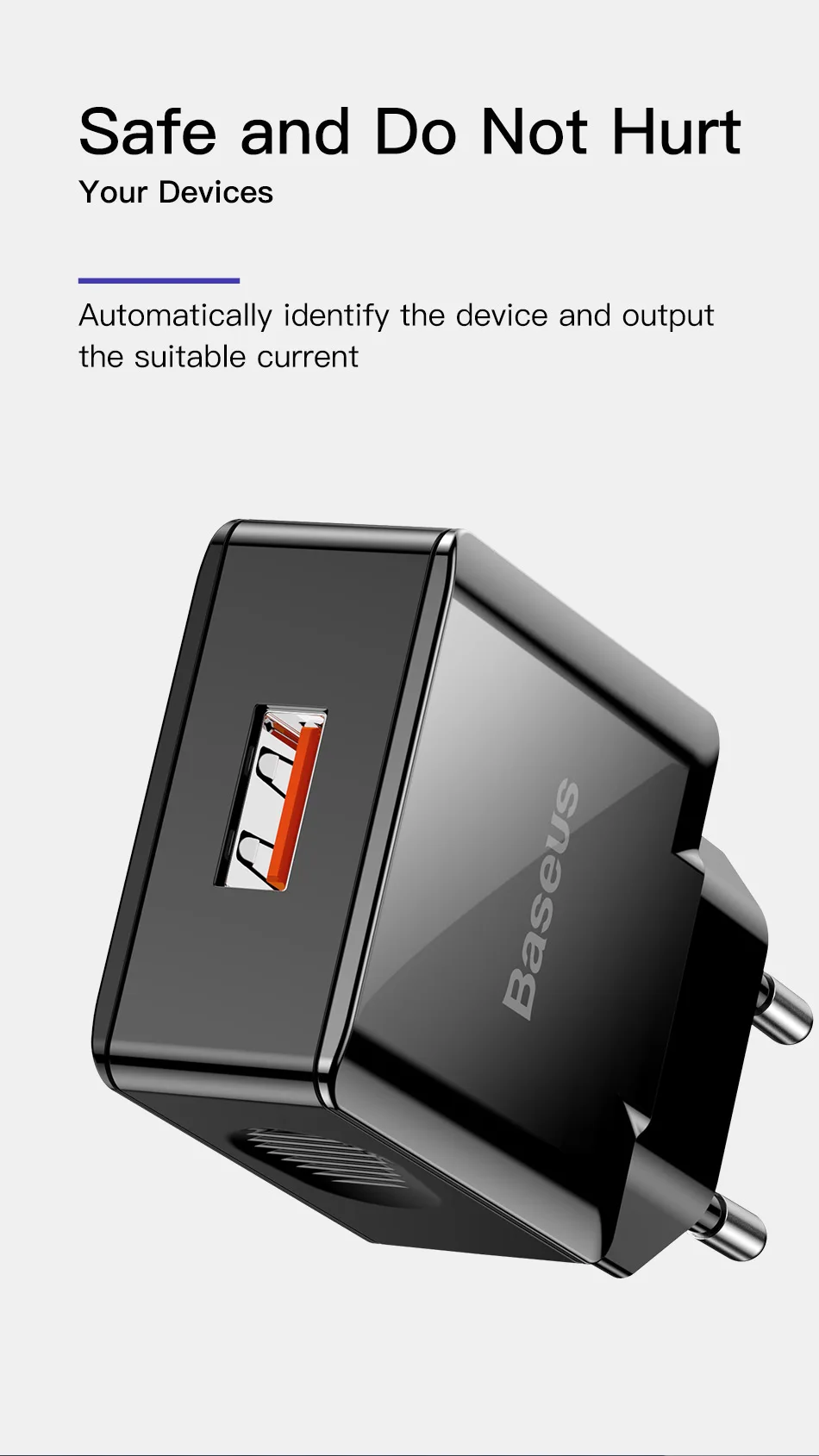 Baseus Quick Charge 3,0 2,0 USB зарядное устройство для iPhone Xiaomi samsung huawei QC3.0 QC быстрое зарядное устройство Turbo настенное зарядное устройство для мобильного телефона