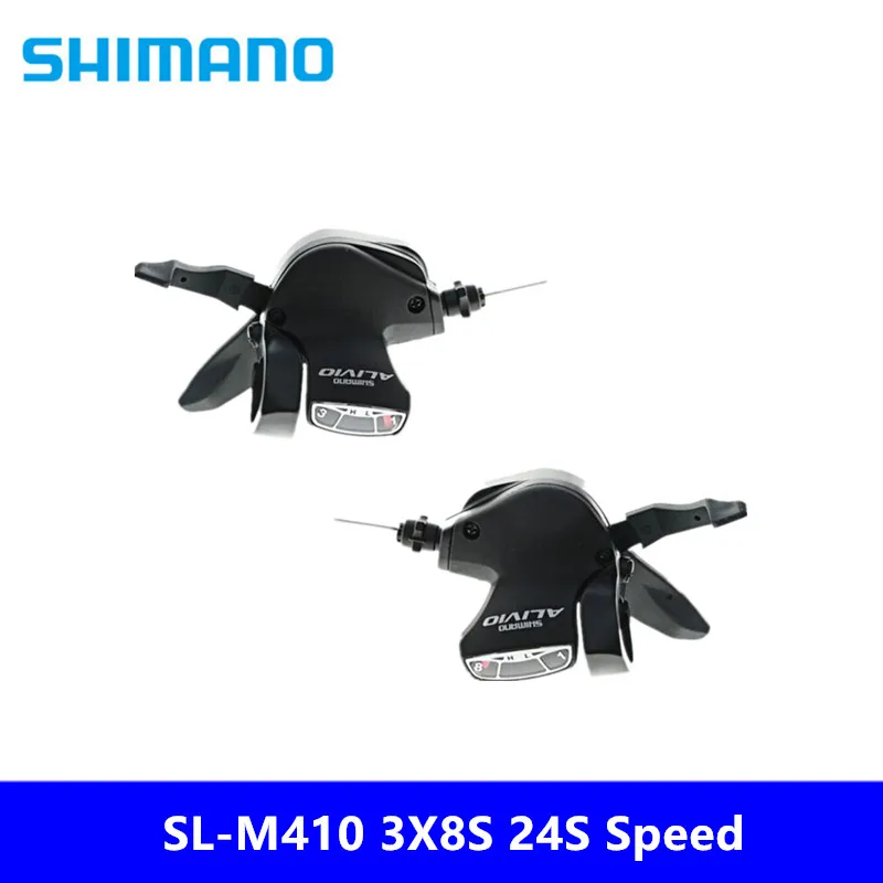 SHIMANO ALIVIO SL M410 3X8S 24S рычаг переключения скоростей триггер левая и правая пара с внутренним сменным кабелем MTB Запчасти для велосипеда