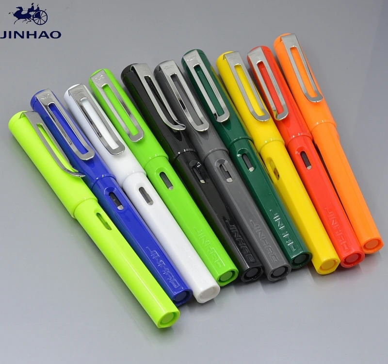 

JINHAO 599 hot sell 15 Colors Fountain Pen Office stationery luxury F nib Writing ink Pens for Christmas gift
