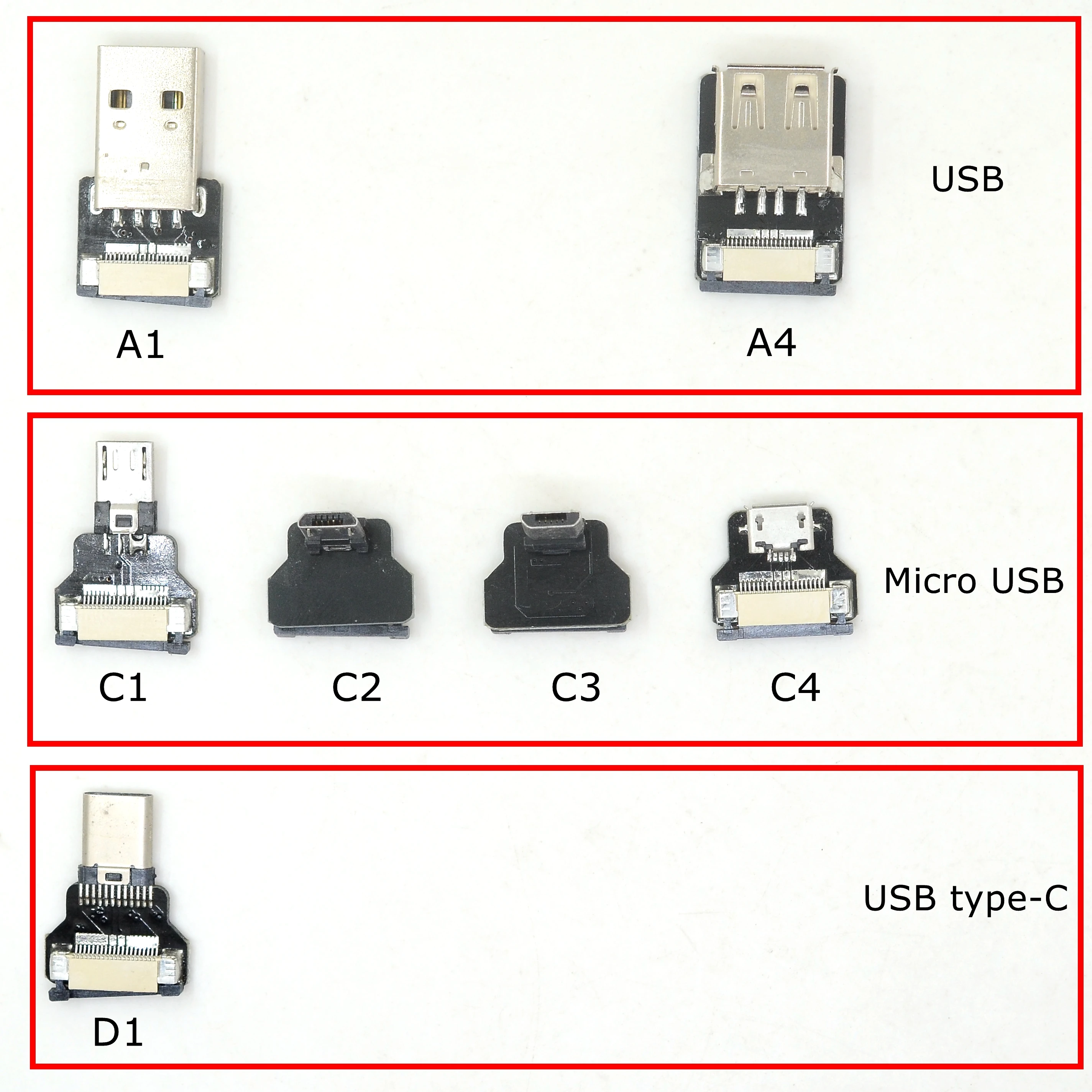 

FFC Micro Type-C USB FPV Slim Thin Flat Soft flexible FPC charge AV output OTG Cable for FPV Brushless Handheld Gimbal monitor