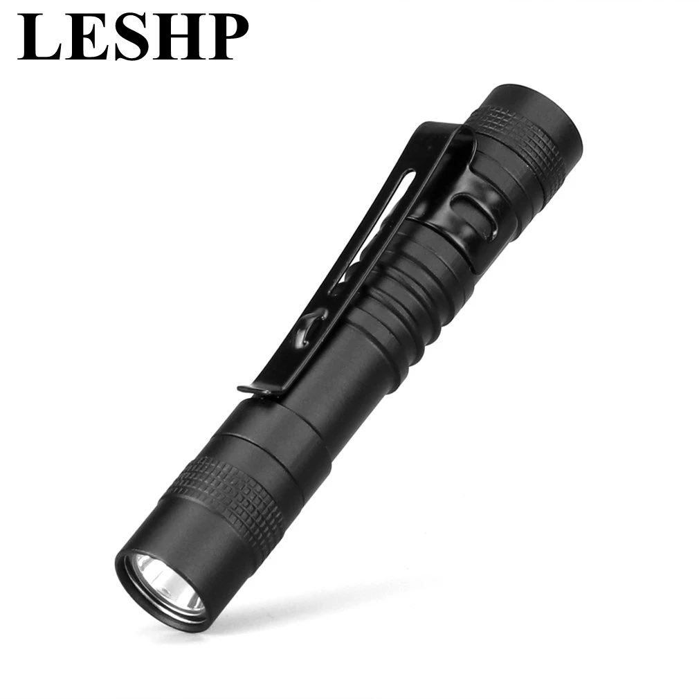 

LED Flashlight Torch Portable Mini Pocket Penlight Waterproof Q5 2000LM Aluminum Alloy 1 Switch Mode Light for Hunting Camping