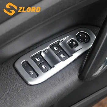 

Zlord Window Switch Cover Glass Lifter Button Panel Decoration Sticker for Peugeot 308 Car Accessiories