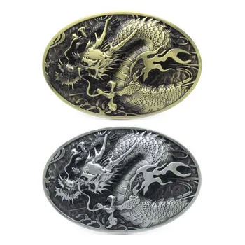 

Oval Classic Chinese Dragon Belt Buckle Suitable 4CM Wideth Belt