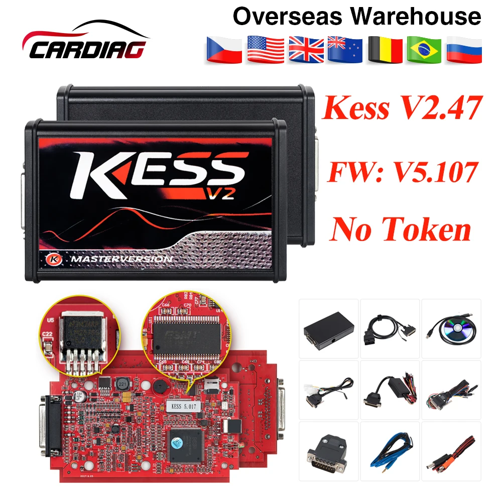 

KESS V2.47 KESS V5.017 ktag V7.020 Tuning Kit without Token Limited OBD2 Manager Tuning Kit For Car/Tractor ECU programming