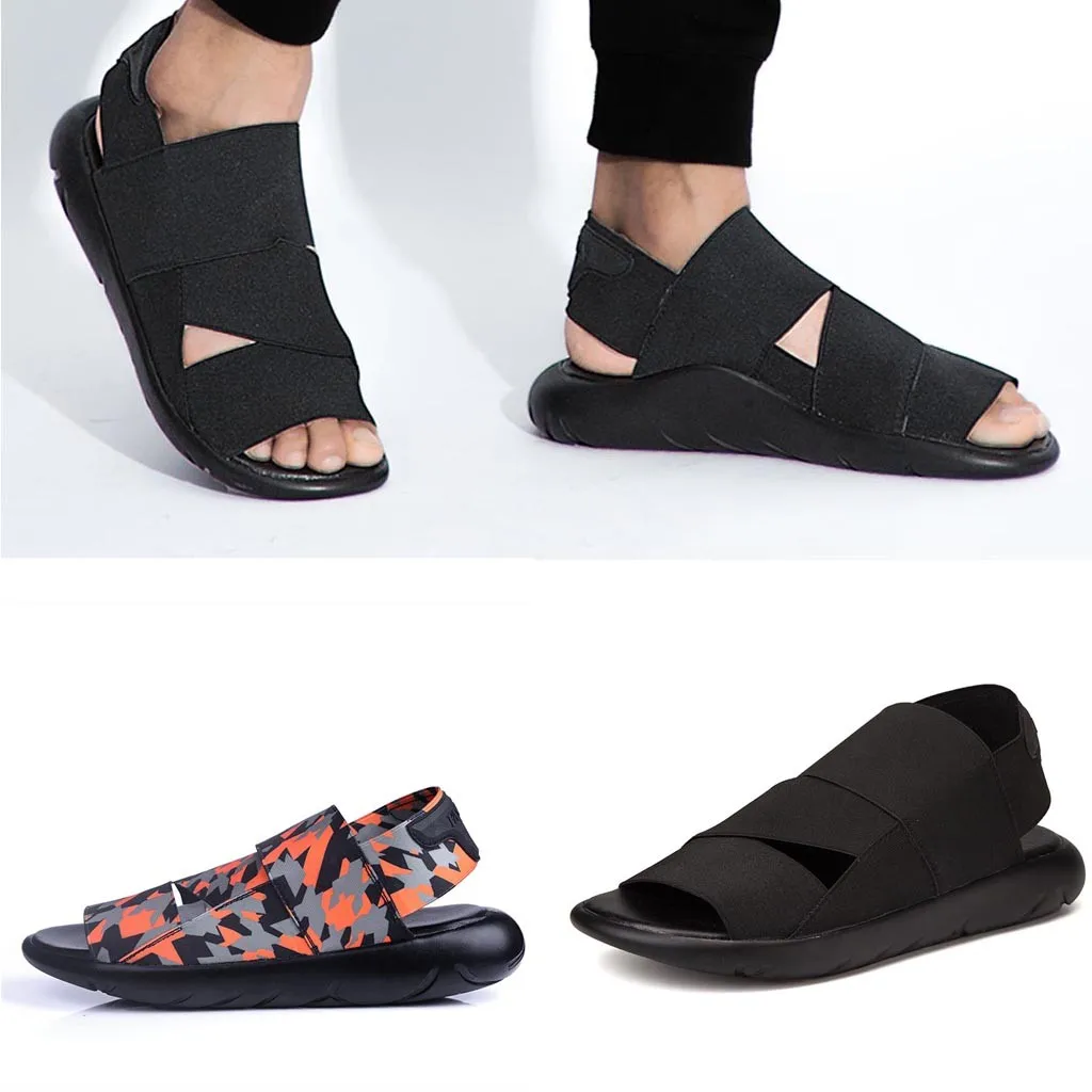 Sandalias de verano de hombre de cuero clásico de los hombres de moda de sandalias salvajes tendencia juvenil cómodos zapatos de playa sandalias de Trekking - AliExpress