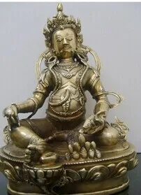 

1Tibetan Buddhist bronze KUBERA EINZIGARTIG buddha statue 30 cm 3.0 KG