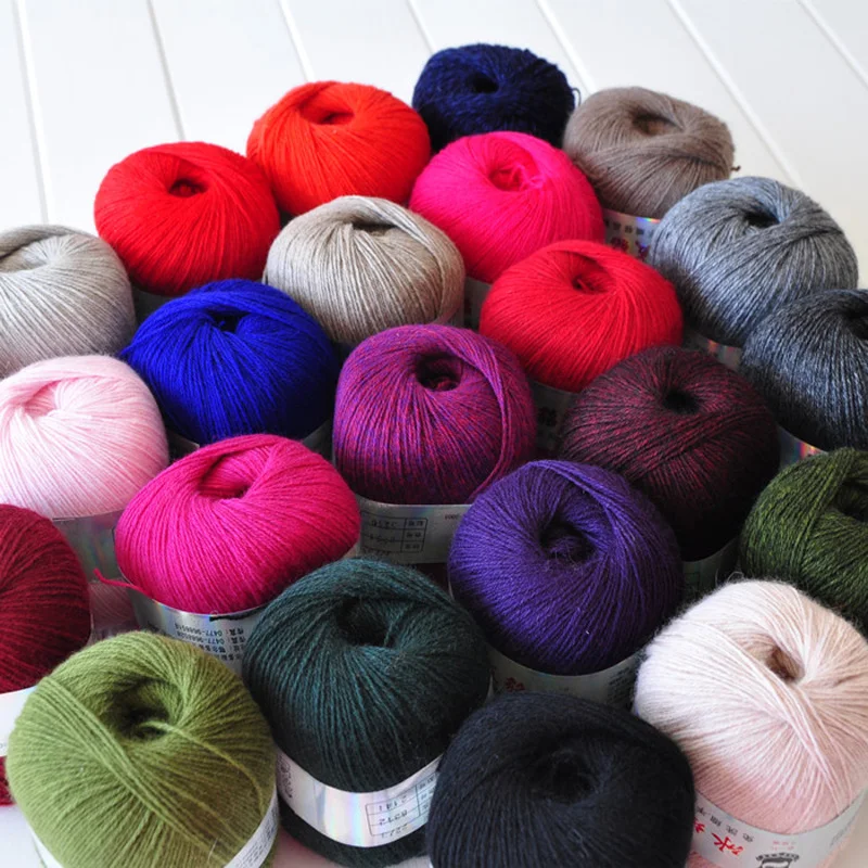 Wholesale! 10 pieces/lot Mink Cashmere 98,Cashmere 2 Yarn For Hand Knitting Mink baby Thin