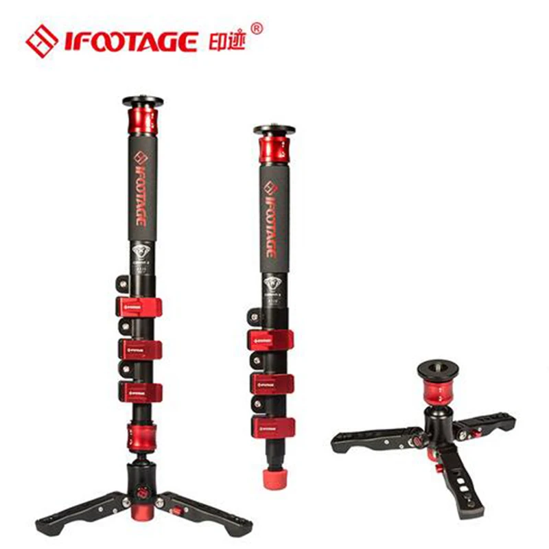  iFootage COBRA 2 Lightweight camera Monopod 120CM Carbon Fiber Portable DSLR Video Monopod / Adjust