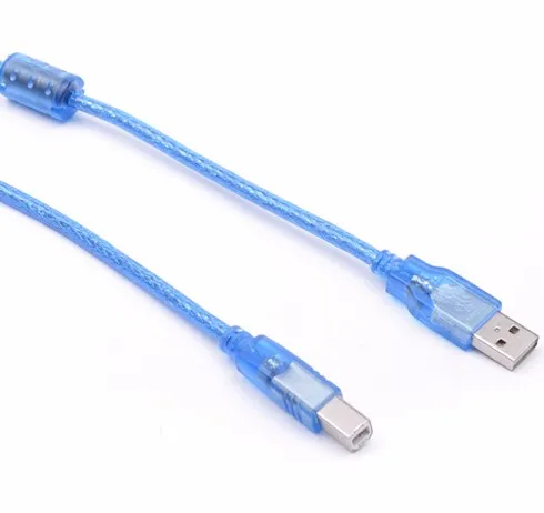 KUYiA Высокое качество синий с щитом 1,5 м синий USB 2,0 A до B Мужской удлинитель для принтера