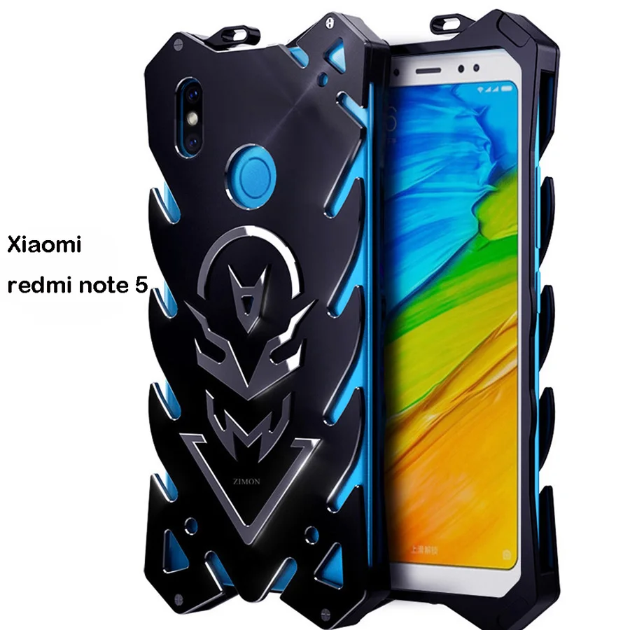 Роскошный чехол для Xiaomi Redmi Note5 Zimon новый сверхпрочный Металлический Алюминиевый
