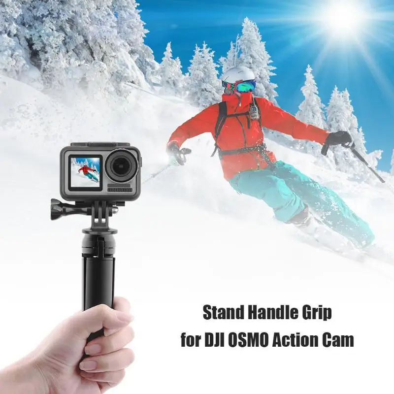 Из алюминиевого сплава Мини штатив видео Стенд Ручка для DJI OSMO экшн-камеры