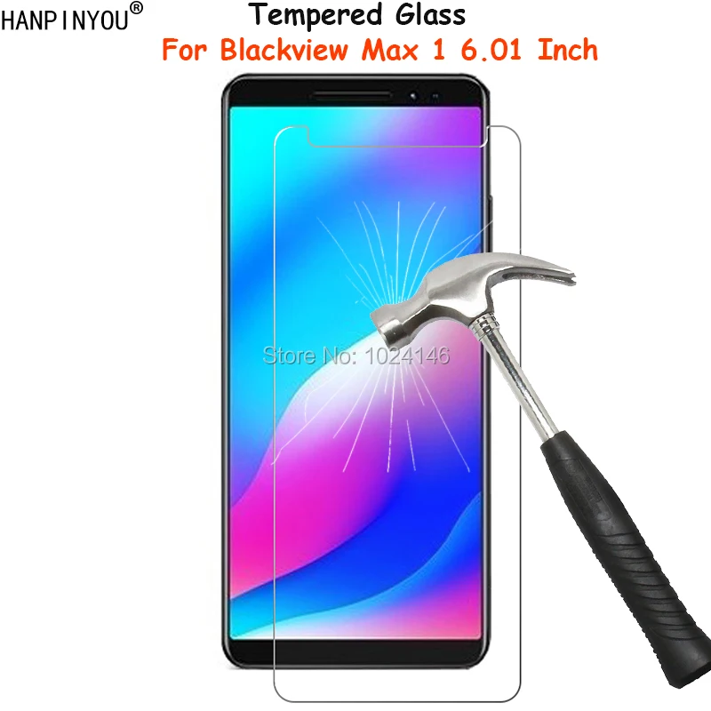 

For Blackview Max 1 6.01" Clear Tempered Glass Screen Protector Ultra Thin Explosion-proof Protective Film Toughened Guard