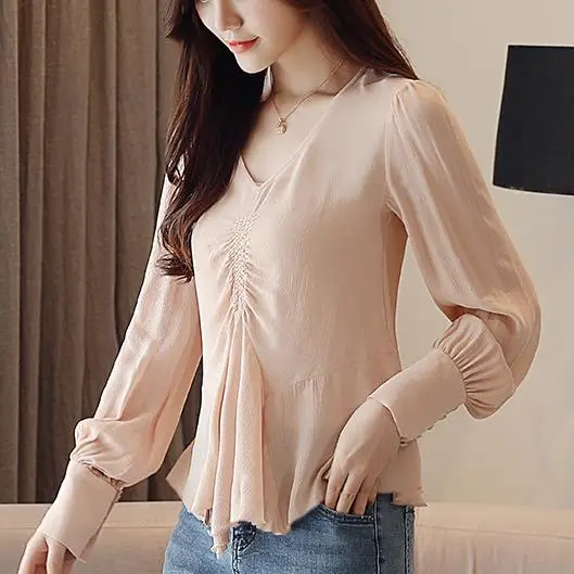 2019 женская одежда blusa feminina verao женская рубашка blusa женские рубашки шифоновые модные женские топы и блузки с длинным рукавом