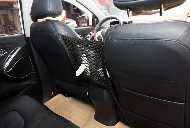 Автомобильная сетка для хранения карманные органайзеры для Toyota Avensis Rav4 Audi Q5 A6 Lifan X60 Renault Captur Skoda Yeti Ford Mondeo Kuga
