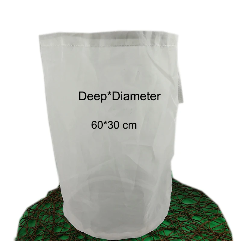 

60*30cm 120M Large food grade Nylon filter bag for home brew beer red wine rice wine juice soybean milk tea making