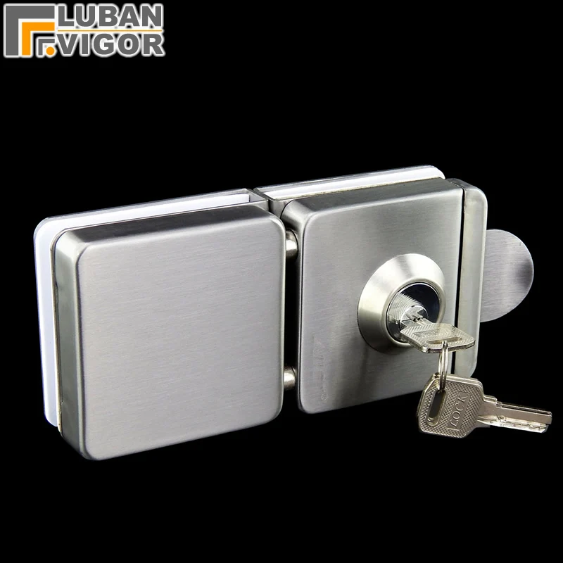 Unilateral Open The Door Glass Door Lock Strengthen Stainless