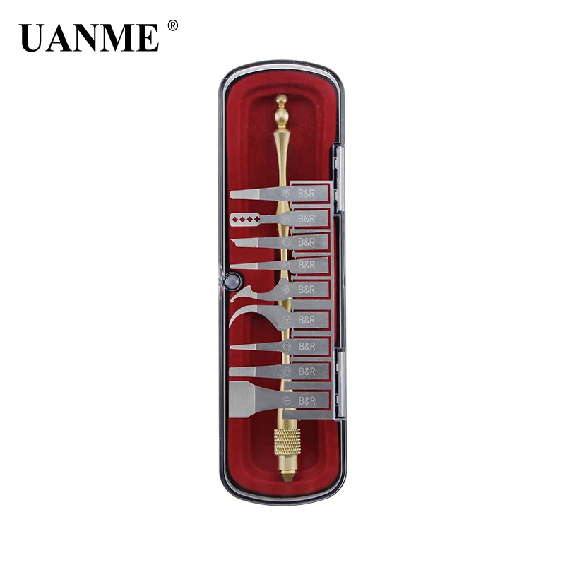 UANME двойной головкой ручка из чистой меди с 9 шт BGA микросхема ремонтный нож приспособления для удаления CPU для мобильного телефона плате