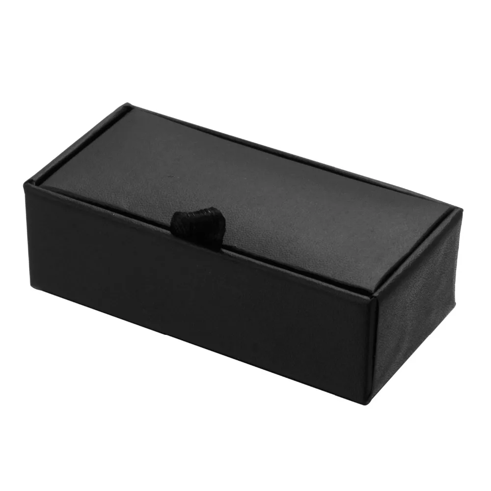 WN black rectangle shirt Cufflinks box 12pcs/lot Classic design small gift box Long width and high size 8.5*4.5*3.5 Free freight