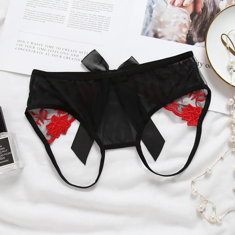 Women Sexy Lingerie hot erotic open crotch sexy Panties Porn transparent Lace underwear crotchless sex wear underpants briefs (10)