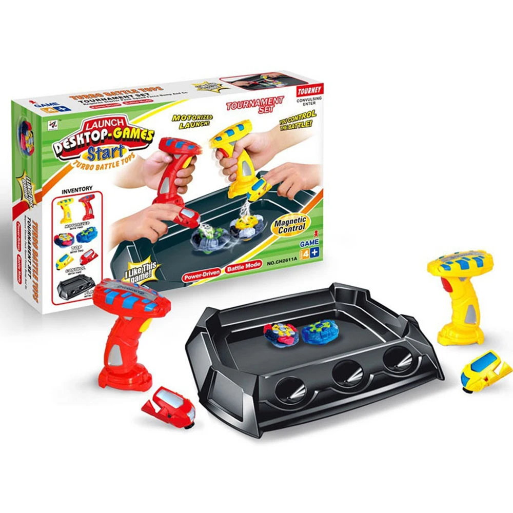 

Electric Beybleyd Burst with Launcher Double/Multiplayer Battle Remote Magnetron Gyro Game Puzzle Board Parent-child Interaction