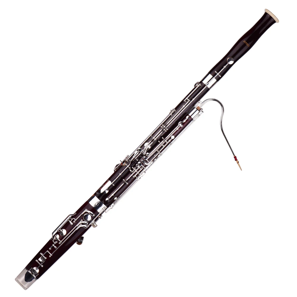 Ammoon C Key Bassoon Maple Wood Body cupronicel ключи с серебристым напылением деревянный духовой инструмент с тростниковыми перчатки, Чистящая салфетка чехол