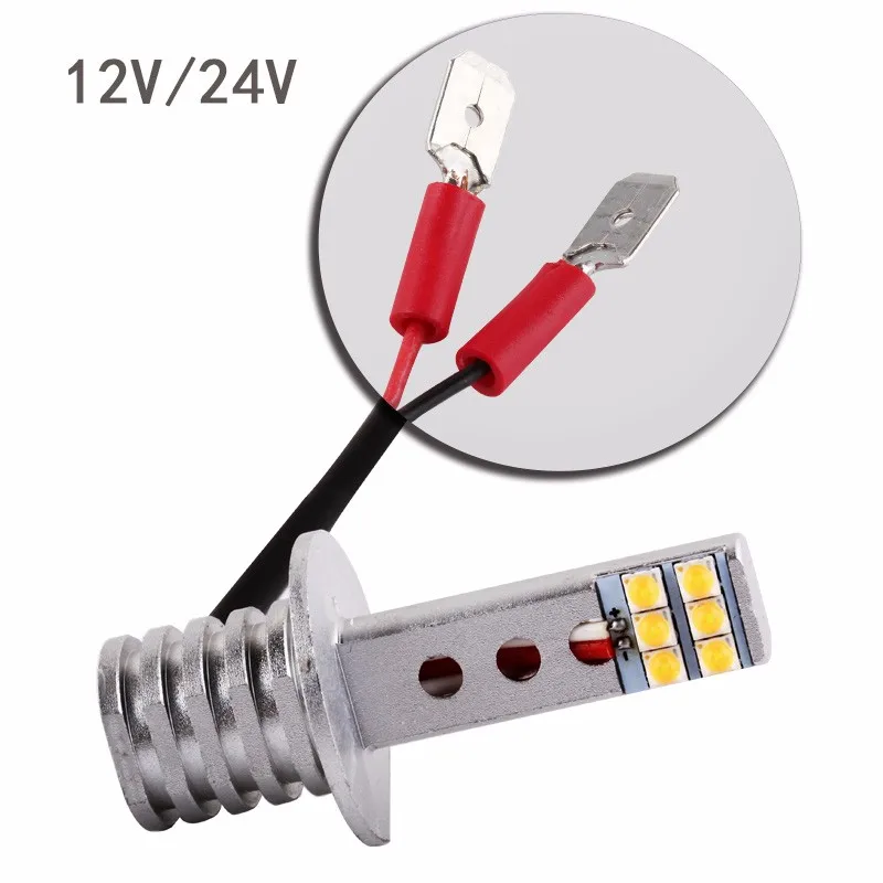 Luzes de Nevoeiro Branco Super Brilhante 12 Smd Brigjt Chip 650lm Carro Led Lâmpada Alta Luz Diurna Auto Drl v 2 Pçs h1 6 High Quality Automóveis e motos