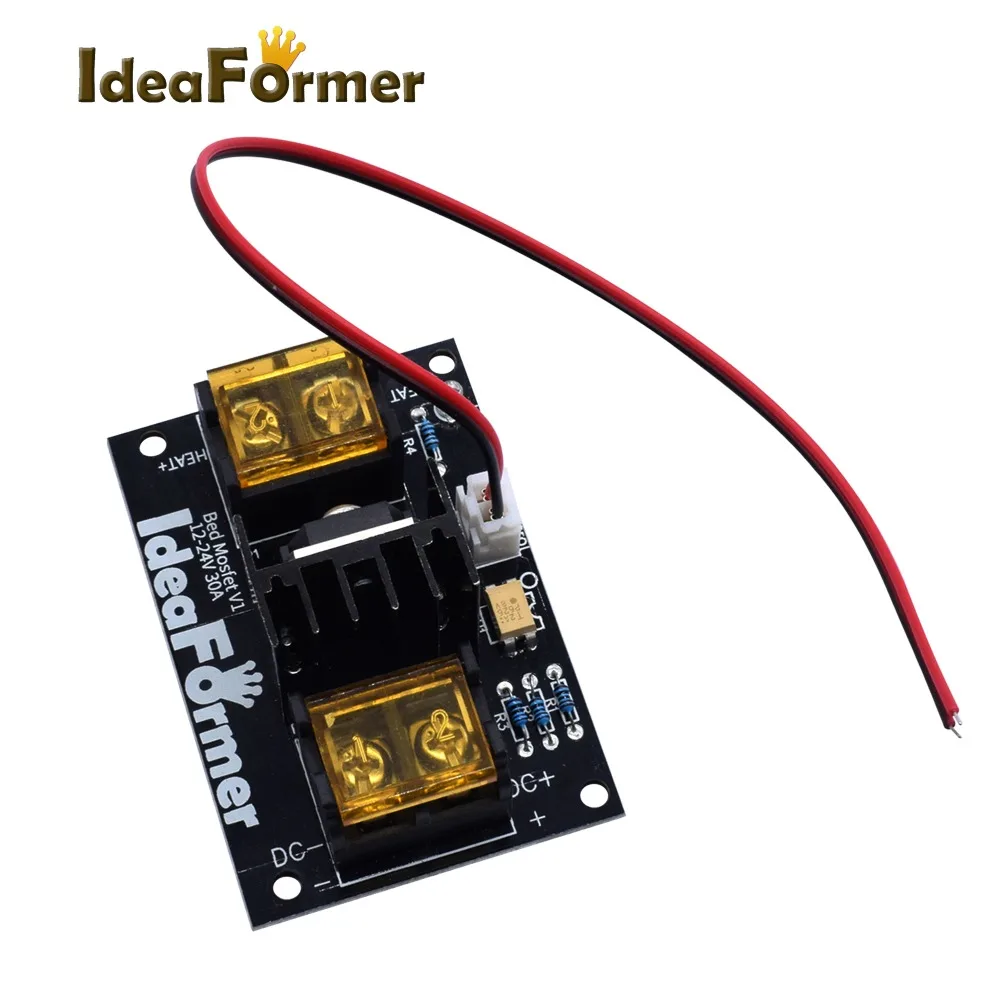 3d принтер с подогревом кровать модуль питания/hotfet MOSFET 30A модуль расширения inc. 2pin свинец с кабелем для Anet A8 A6 A2 Ramps 1,4