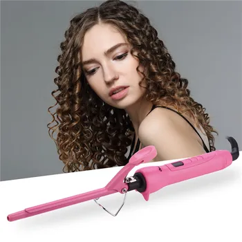 

Professional Digital Temperature Control Hair Curler Fast Heat Hair Curling Iron Ultrathin Mini Curling Wand 9-13mm LCD Display