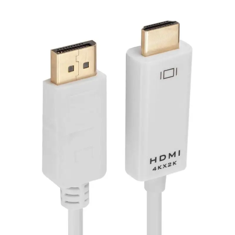 ALLOYSEED дисплей порты штекерным HDMI штепсельный преобразователь, адаптер Кабель 1,8 м/5.9ft для 4 к 1080 P HDTV идеальный аудио трансмиссия