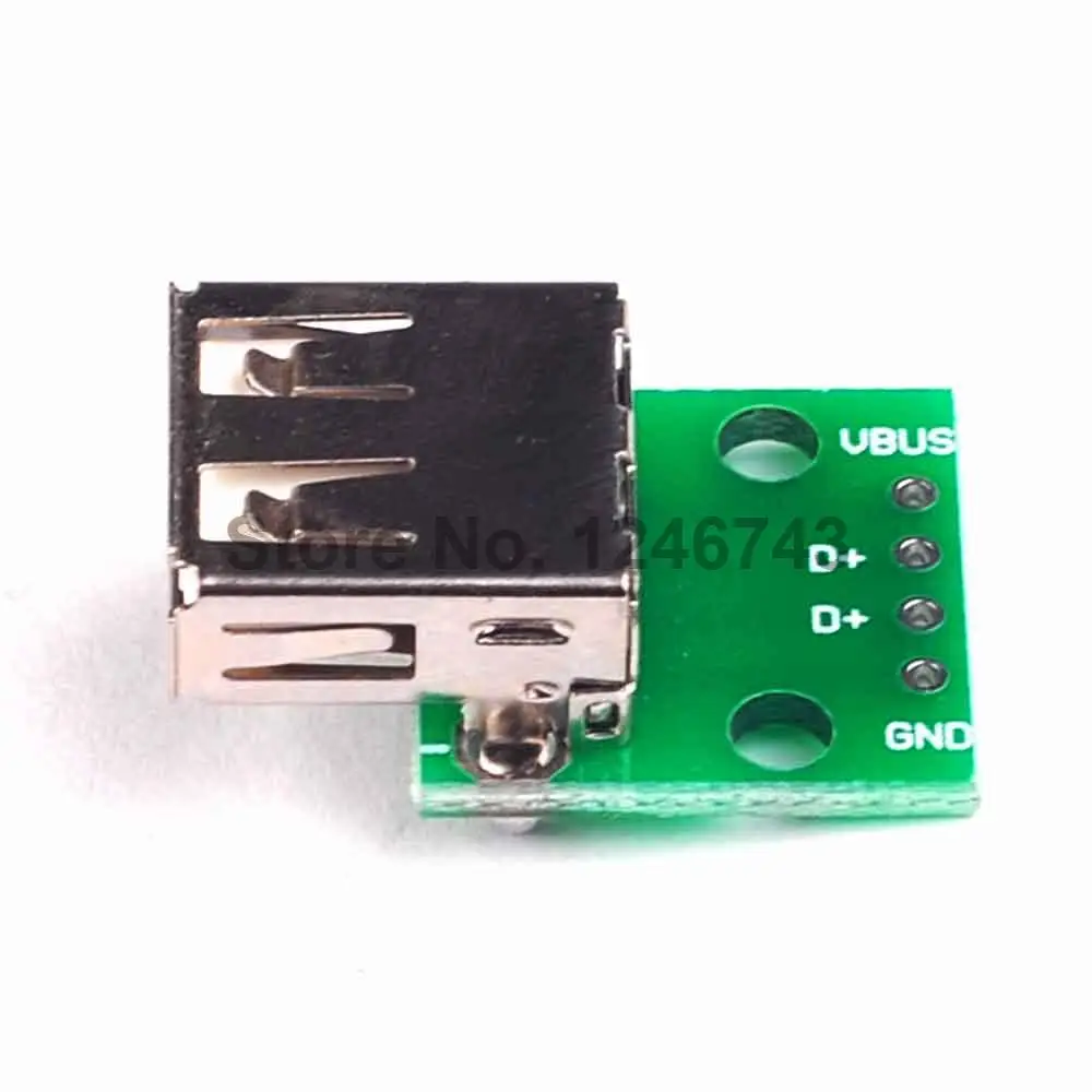 1PCS USB 2.0 Female DIP Switch 4P DIP Switch Board