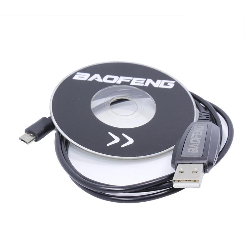 BF-T1 аксессуары USB Кабель для программирования + CD прошивка для BAOFENG BF-T1 мини рация BF-9100 мобильное радио BFT1