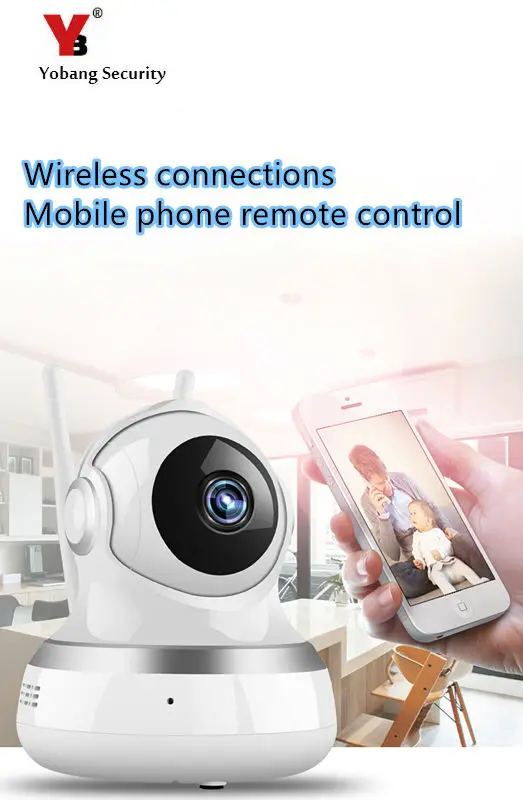 

Yobang Security 720P HD IP Camera WiFi Wireless surveillance Camera P2P CCTV Security Camera Night Vision Remote Control IP cam