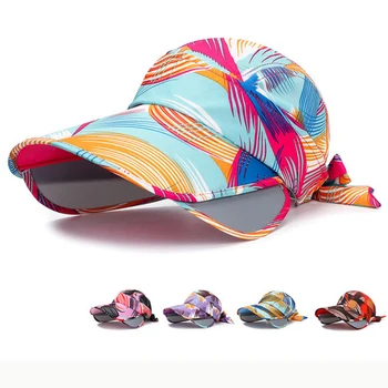 

HT2368 2019 New Women Summer Sun Hats Caps for Women 360 Degree Wide Brim Beach Hat Ladies High Quality Anti-UV Summer Hats